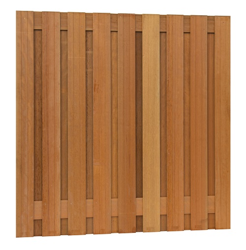 Hardhouten plankenscherm 19-planks