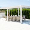 Rota Gazebo Curtain Matt White 300cm