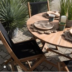 Teakhouten tafel Sun