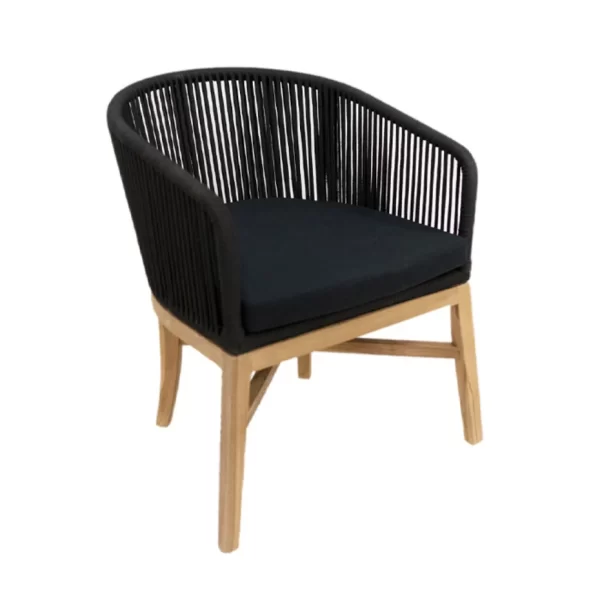Lombok Dining Chair zwart - Afbeelding 2