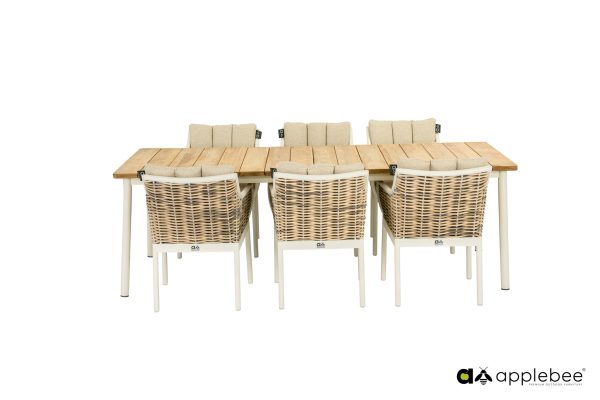 Applebee Dining armchair Milou Oyster - Afbeelding 3