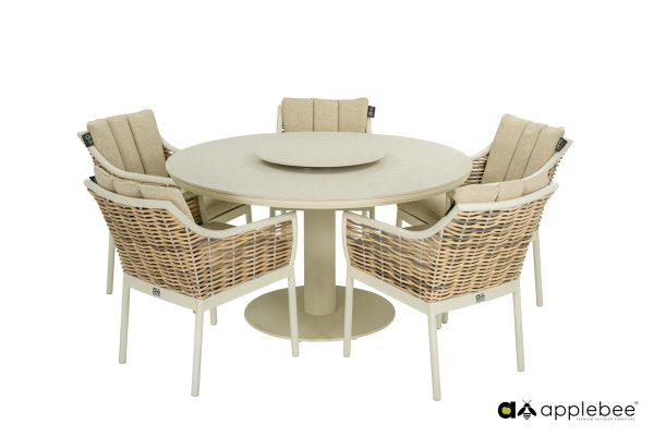 Applebee Dining armchair Milou Oyster - Afbeelding 2
