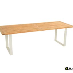 Applebee Dining Table 240 Alu Oyster Condor
