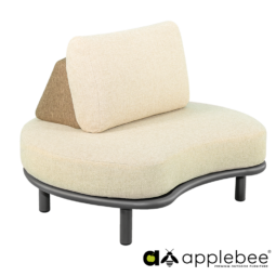Applebee Loungestoel met tafel Moon Island Bronze